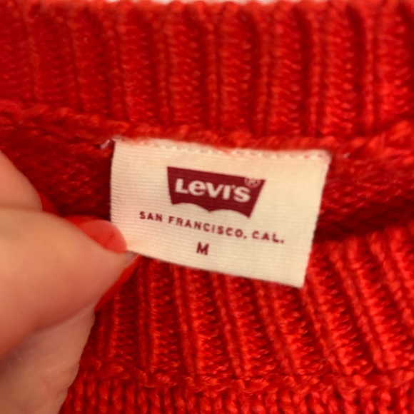 Red Levi sweater - Picture 3 of 4